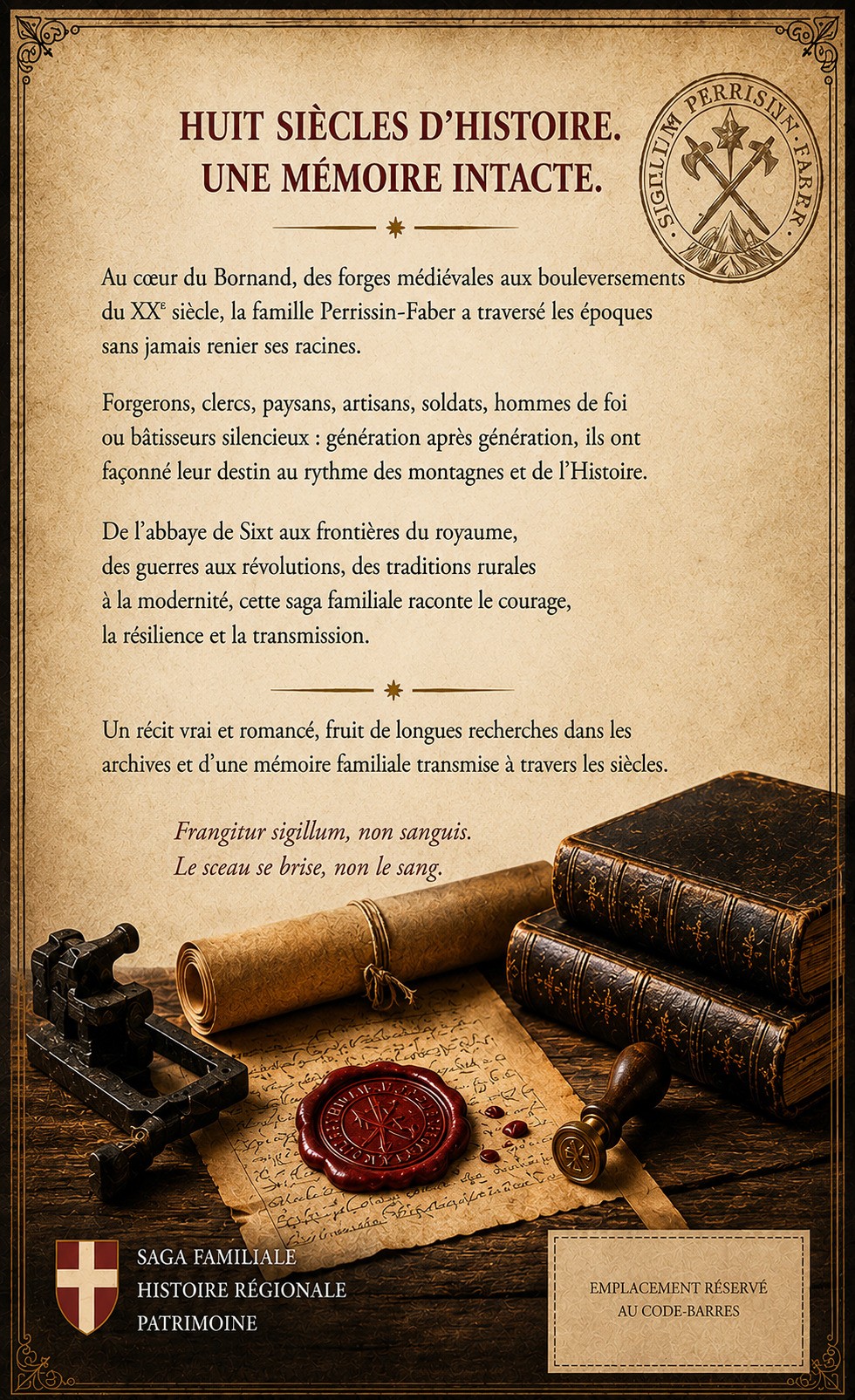 Quatrième de couverture de Le Sceau et la Montagne